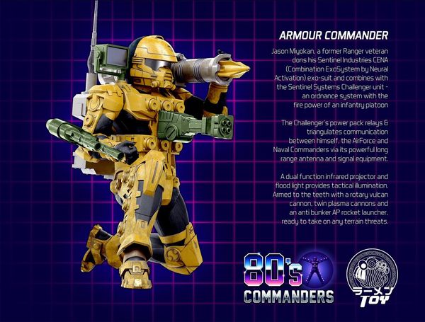 [In Stock] Ramen Toy 80s Commander set of three