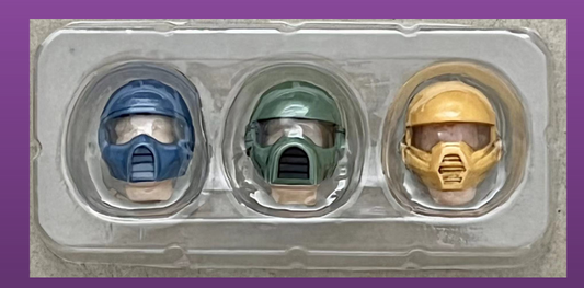 [Pre Order] Ramen Toy 80s Commanders headsculpt+helmet set of 3