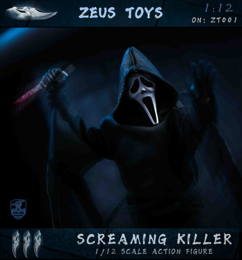 [In Stock] ZEUS TOYS ZT01 SCREAMING KILLER/GHOSTFACE 1:12